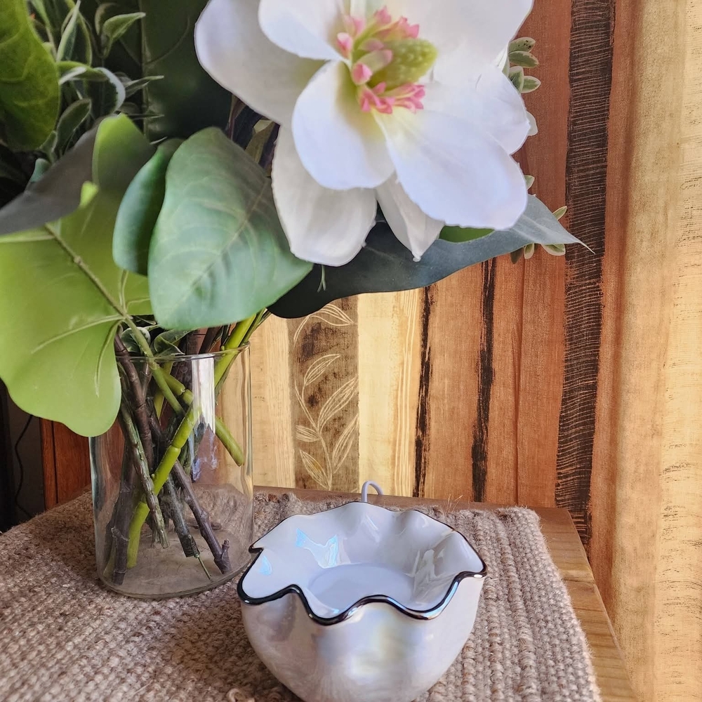 White Iridescent Classic Warmer